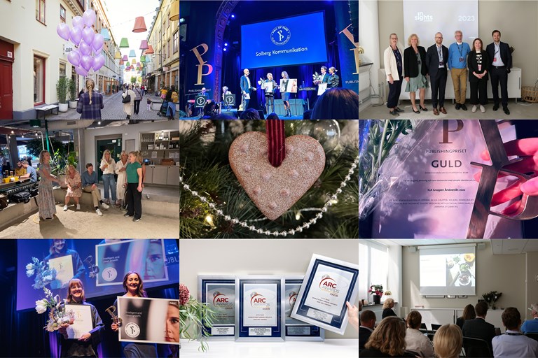 Collage med bilder från 2023