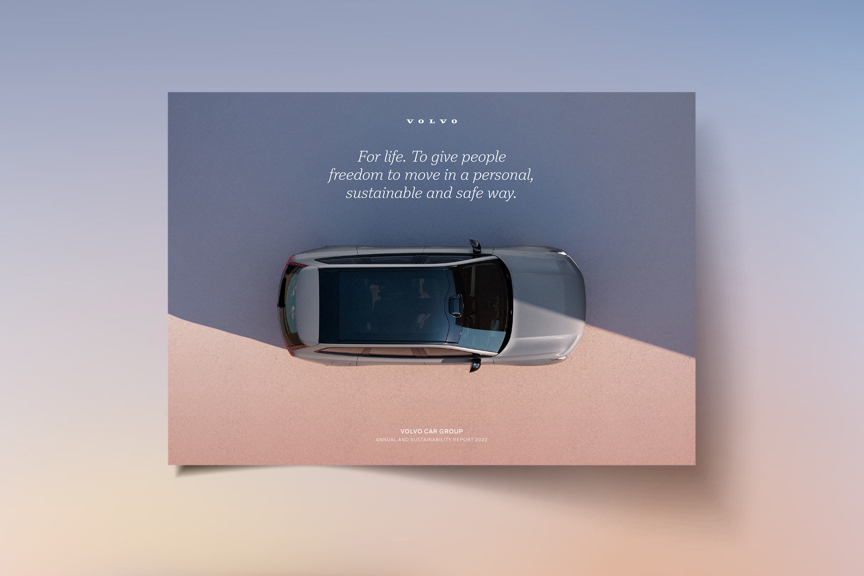 Cover of Volvo Car Group Annual and Sustainability Report 2022