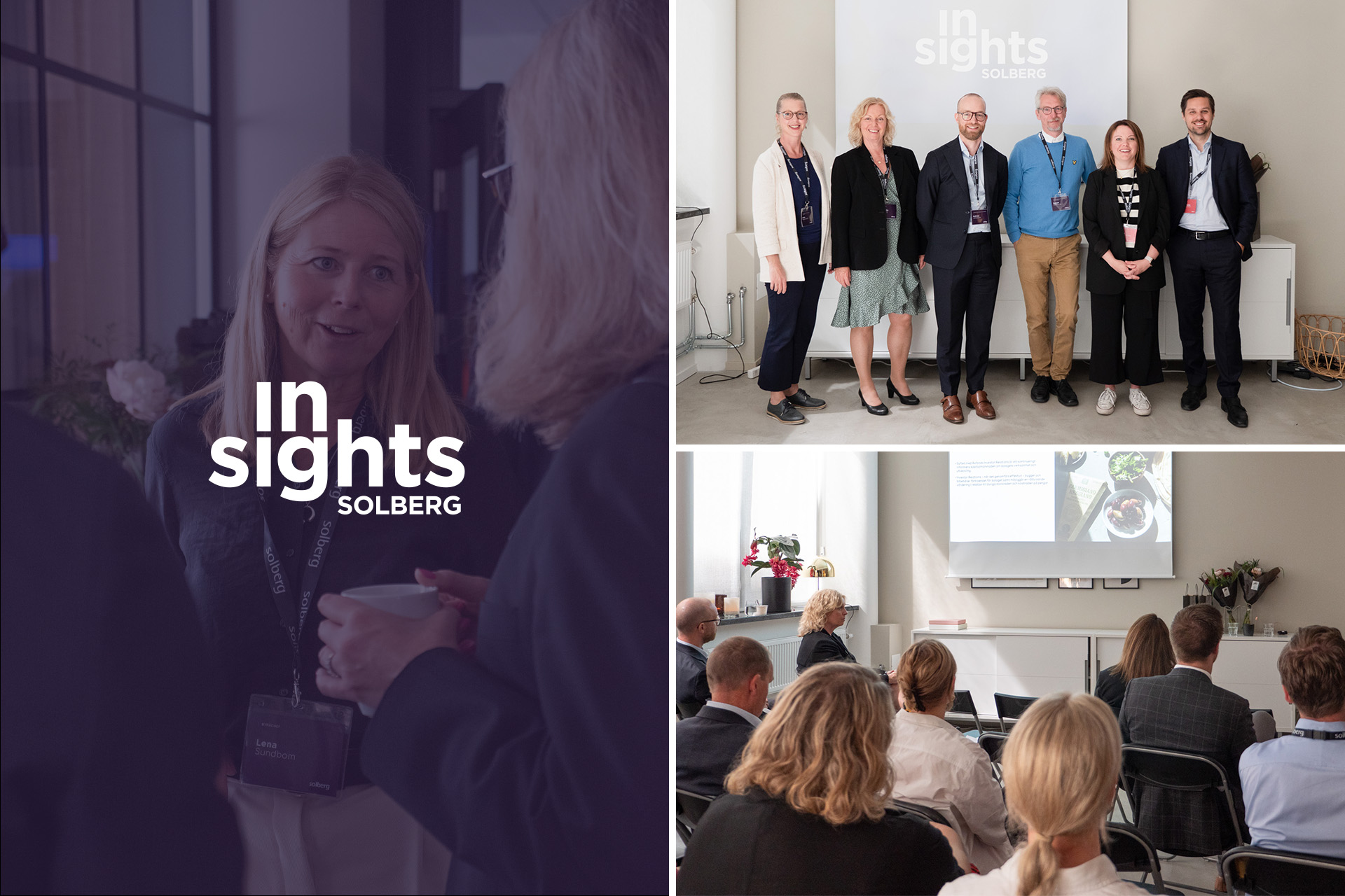 Collage med bilder från Solberg Insights 2023